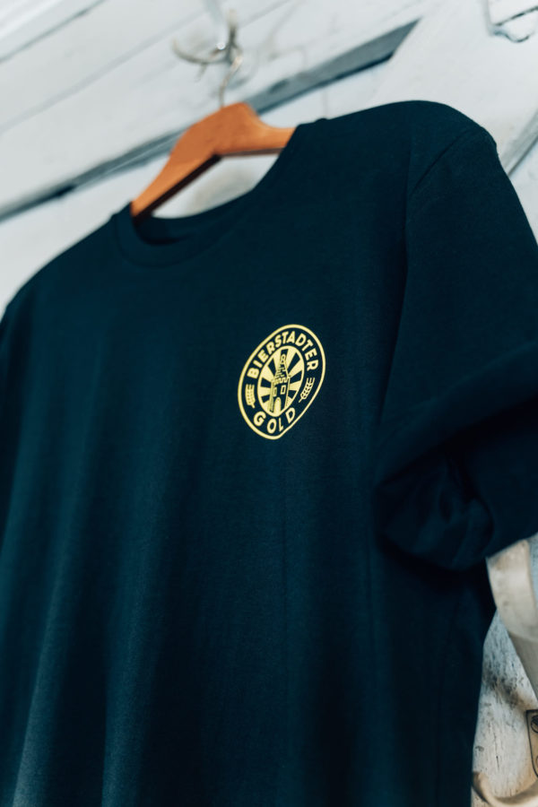Bierstadter Gold T-Shirt schwarz Logo klein
